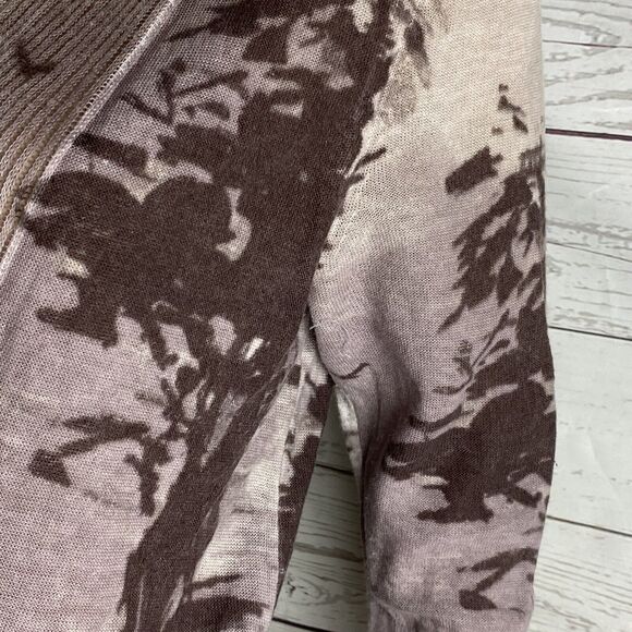 Chico's Size 1 Cardigan African Savanna Elephant Print - Picture 6 of 12